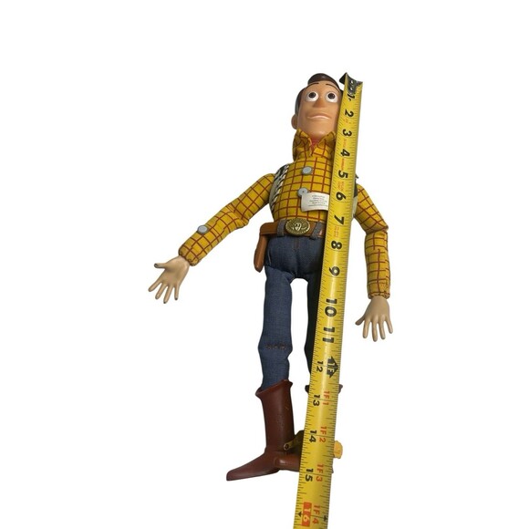Disney Store Pixar Toy Story Talking Woody Pull String Doll 15" Working - Picture 10 of 16